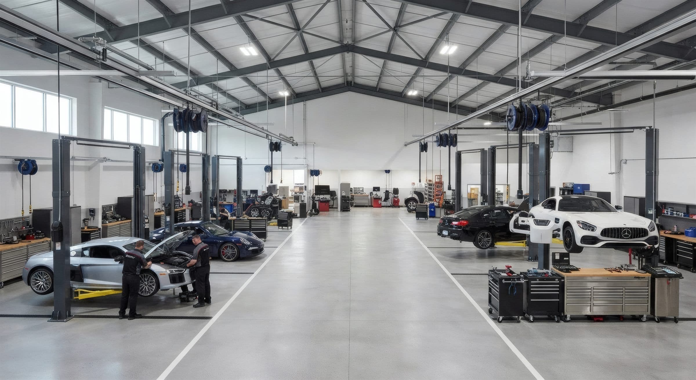 Diagnoza pod maską - Zdjęcie pracy przy silniku natychmiast ustawia stronę jako warsztat, a nie ogólną stronę o usługach. Inspiracja strony internetowej Warsztat Na Czas dla branży mechanik samochodowy w mieście Poznań.