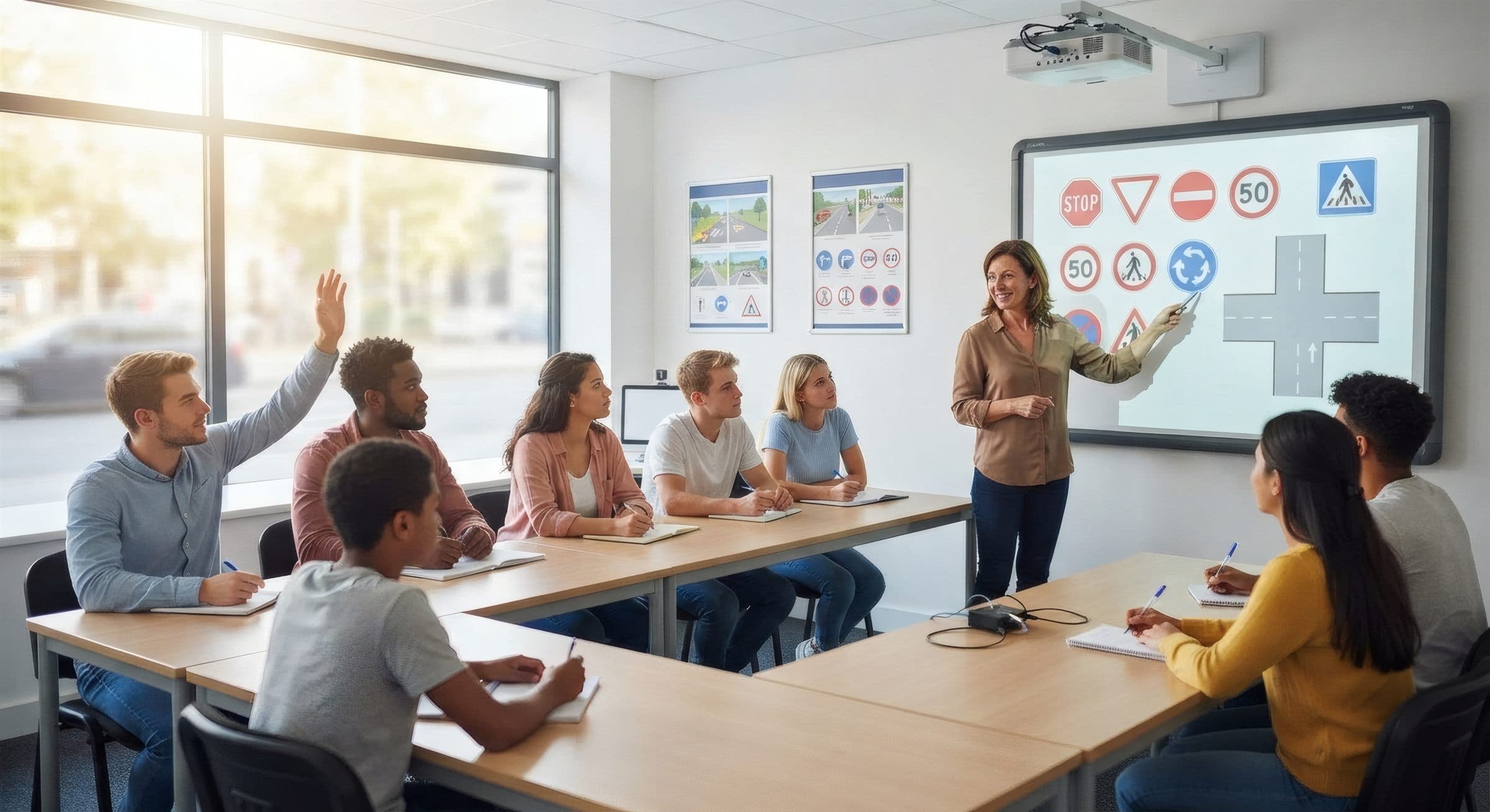 Kurs weekendowy - usługa pokazana na stronie Prosta Droga dla branży szkoła jazdy w Łódź. Opcja dla osób pracujących lub studiujących, które chcą ogarnąć teorię i jazdy poza standardowym grafikiem.